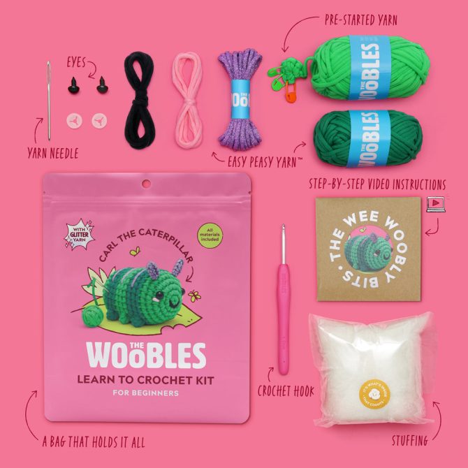 Carl the Caterpillar Crochet Kit - Image 4