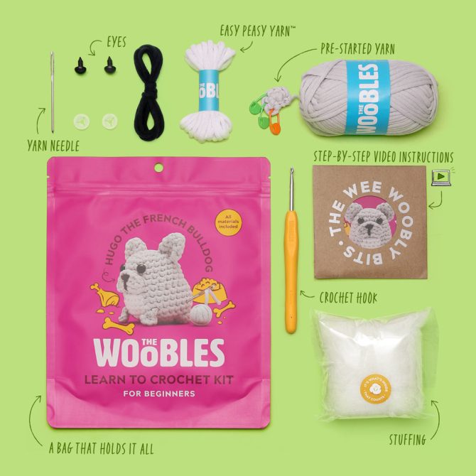 Hugo the French Bulldog Crochet Kit - Image 4