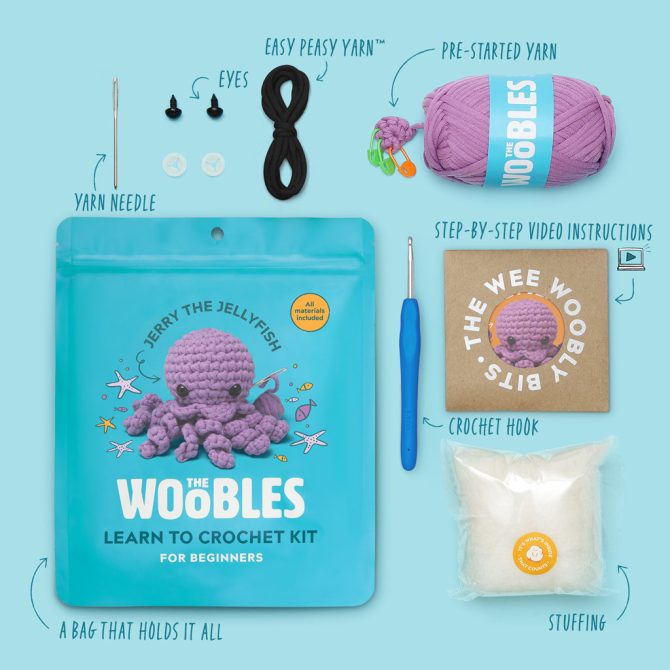 Jerry the Jellyfish Crochet Kit - Image 2