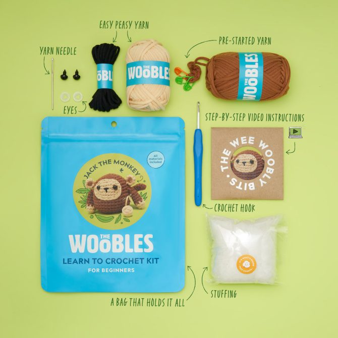Jack the Monkey Crochet Kit - Image 2