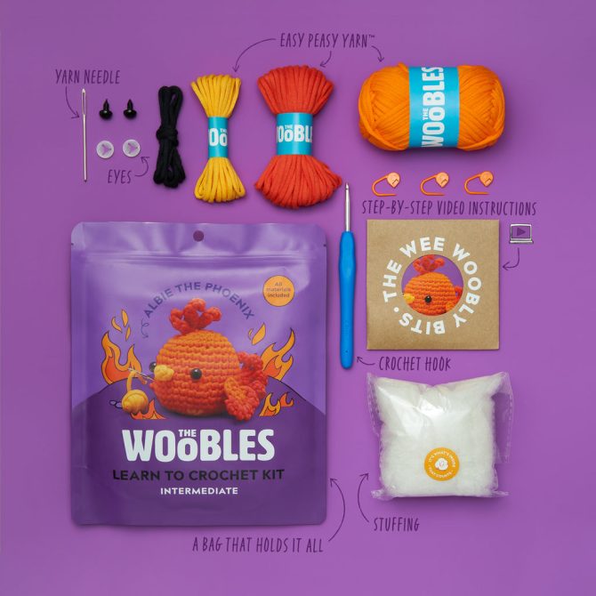 Albie the Phoenix Crochet Kit - Image 2