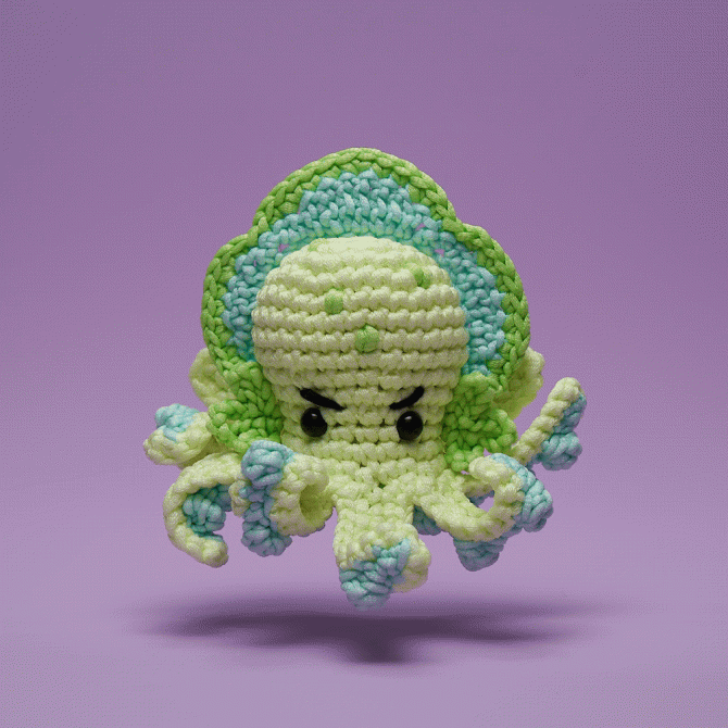 Vlad the Kraken Crochet Kit - Image 2