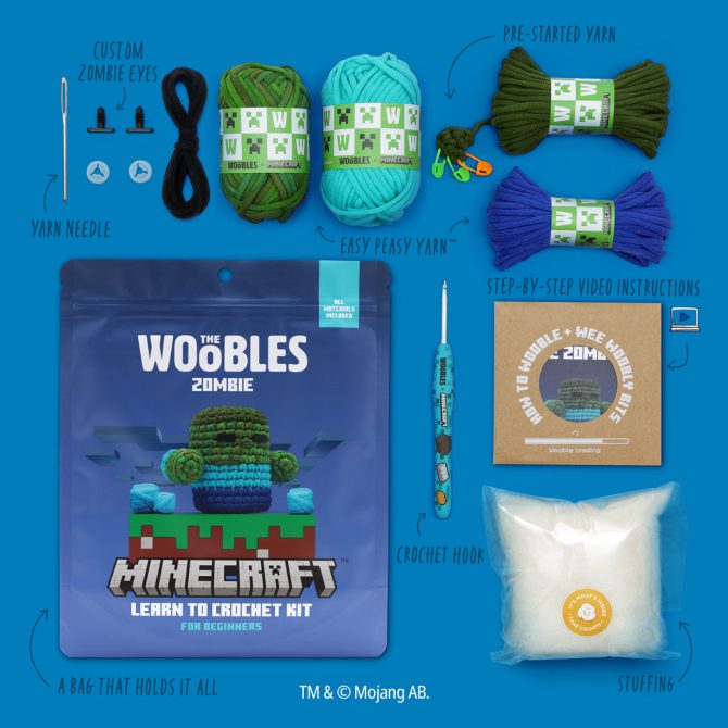 Minecraft Zombie Crochet Kit - Image 4