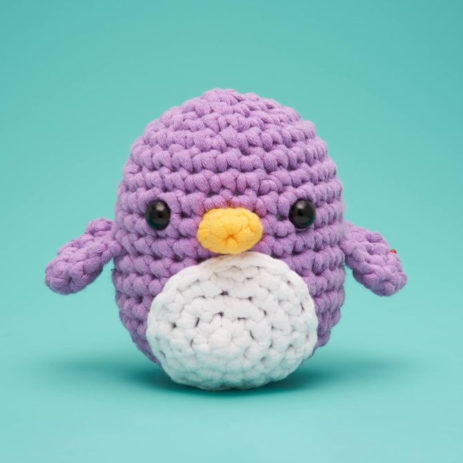 Pierre the Penguin Purple Crochet Kit
